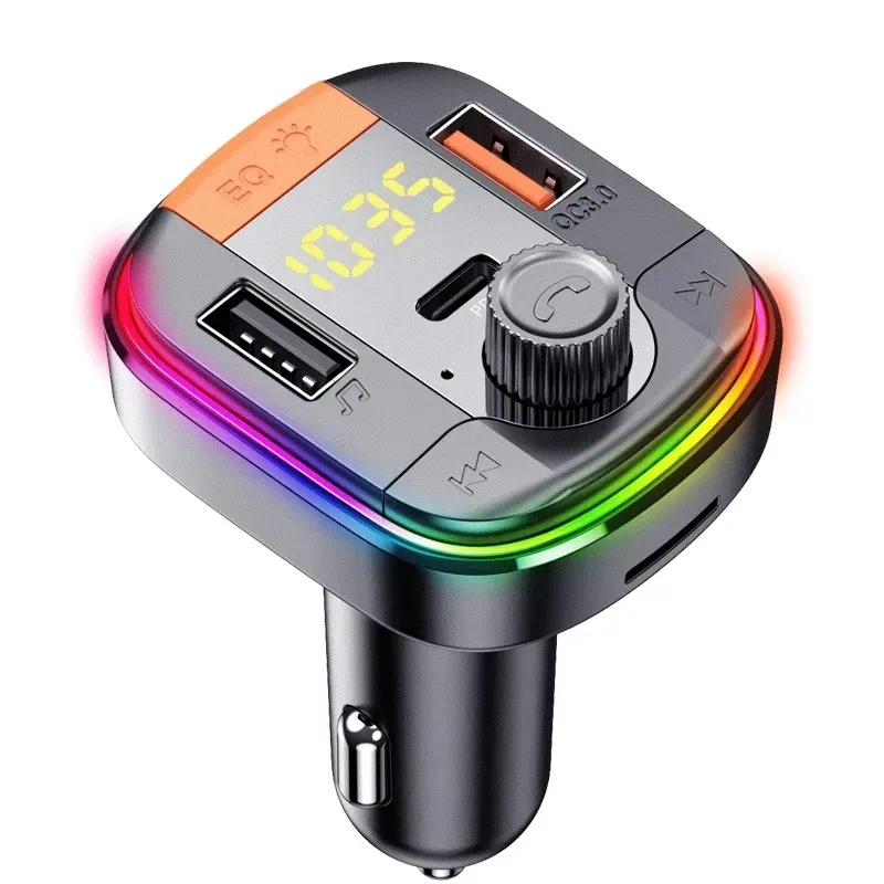 QC3.0 car charger BT FM Transmitter Car MP3 Player Backlit Wireless Handsfree Car Kit Support QC PD Quick Charge TF/U Disk Play