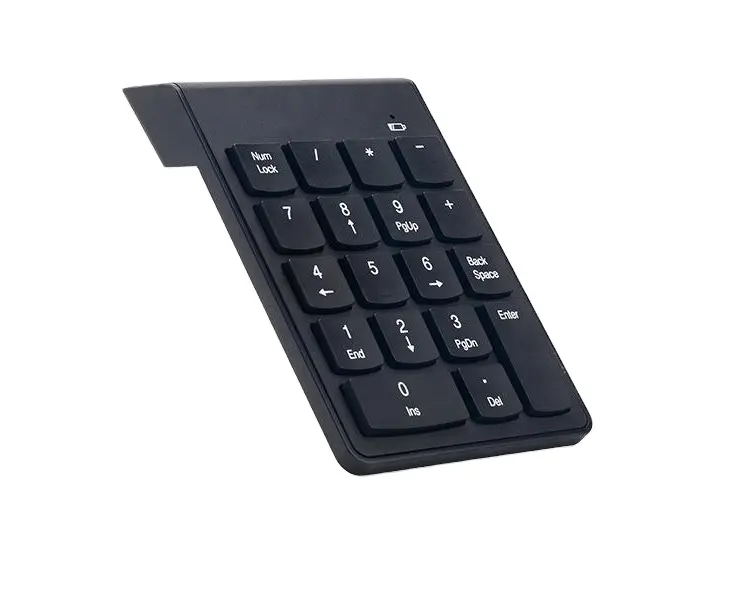 Keypad Numerik Kustom 18 Tombol Pad Tombol Angka 19 Tombol Keyboard Numerik 17 Tombol Mini Slim 2.4G Keypad Numerik USB Nirkabel