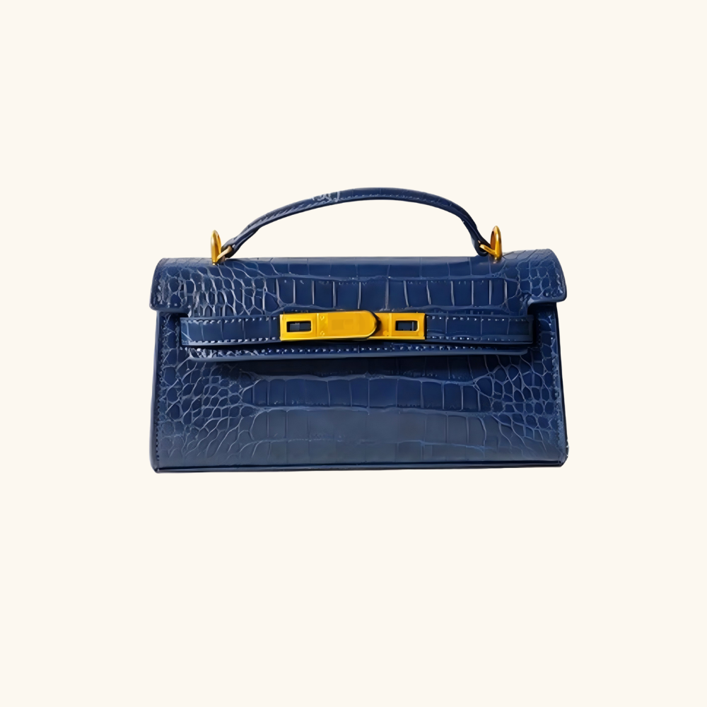 Motif crocodile bleu