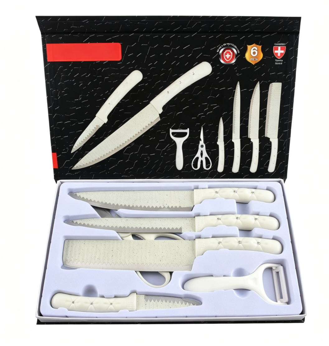 White with Slicing knife