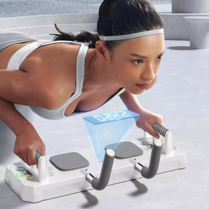 Fitness Push <span class=keywords><strong>Up</strong></span> Pushup Board stand di esercizi addominali Core Trainer con <span class=keywords><strong>Timer</strong></span> con corda di trazione bianca