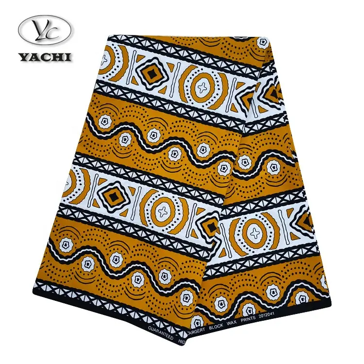 Yachitex-tela africana de cera de Ankara, tejido de algodón estampado