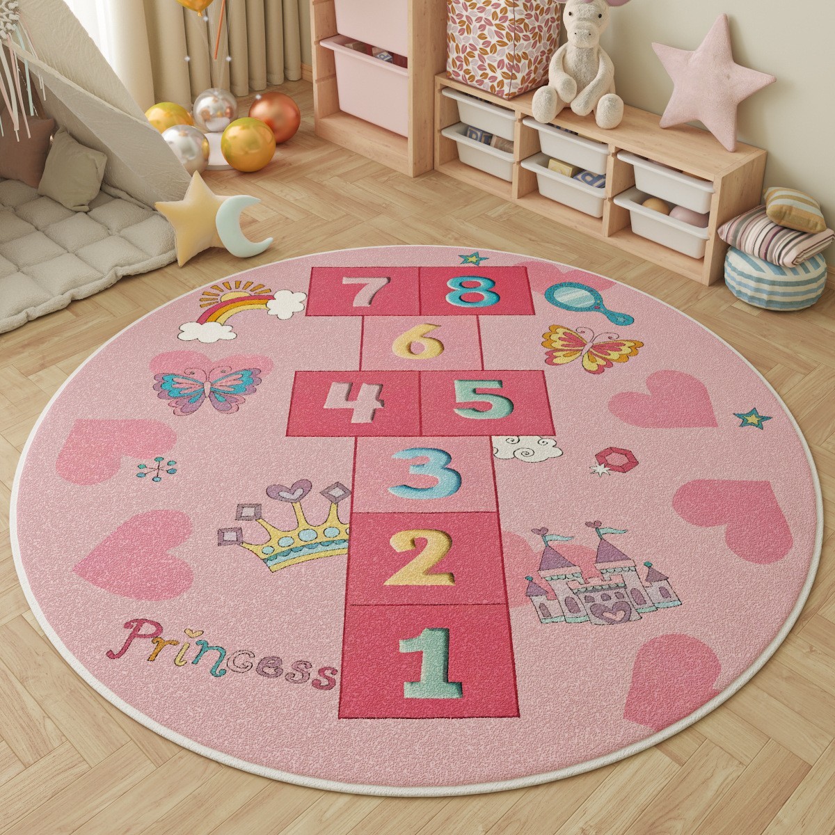 Beige Pink hopscotch