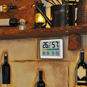 Lcd Display Thermometer <strong>Hygrometer</strong> With Real Monitoring for Kitchen Warehouse High Accuracy Temperature Humidity - Product Image 6