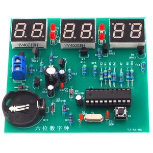 STC a sei cifre orologio digitale kit di single-chip microcomputer 6-digit LED orologio parti di produzione elettronica FAI DA TE - Product Image 5