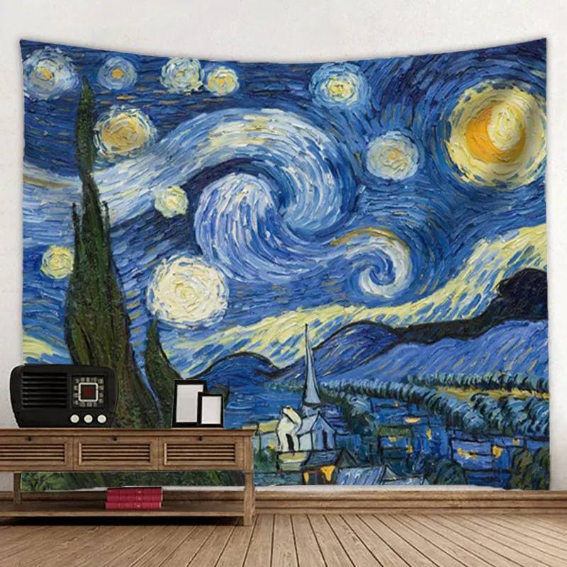 Wholesale Hot Sale Wall Tapestry for Bedroom Custom Printed 100% Polyester Tapestry