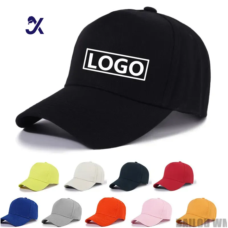 JX Factory Venta al por mayor Logotipo bordado personalizado Sombrero de papá sin estructura Estilo de perfil bajo Béisbol Sombreros personalizados Gorras deportivas