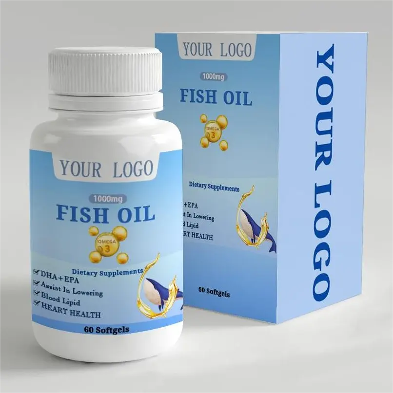 Olio di pesce Omega 3 500mg 1000mg capsule Softgel impianto di produzione Private Label Omega 3 capsule di olio di pesce