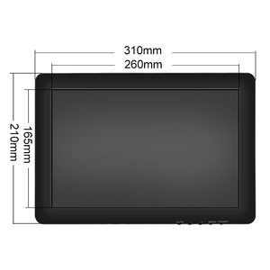 Monitor LCD TFT Industrial de 12/12,1 pulgadas, pantalla táctil de 1280*800, pantalla táctil VGA, monitor Industrial con pantalla táctil resistiva BNC de 2/pulgadas - Product Image 3