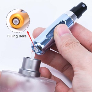 Hot Bán 5Ml 8Ml Bơm Lại <span class=keywords><strong>Atomizer</strong></span> Phun Chai Mini Dưới Điền Nhôm Chai Nước Hoa Với Phun Cap - Product Image 5