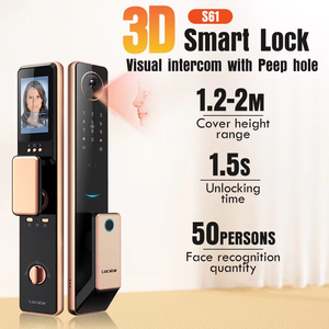 ล็อกสตาร์โดยไม่ใช้กุญแจ3D กล้องอัจฉริยะเพื่อความปลอดภัยล็อคประตูแบบไร้กุญแจล็อคลายนิ้วมืออิเล็กทรอนิกส์