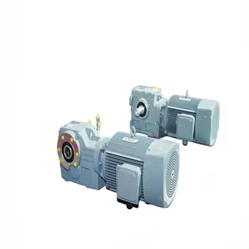 El reductor eléctrico de motores con engranajes helicoidales de la serie GS de China consiste en engranajes helicoidales de una sola etapa y engranaje helicoidal de una sola etapa