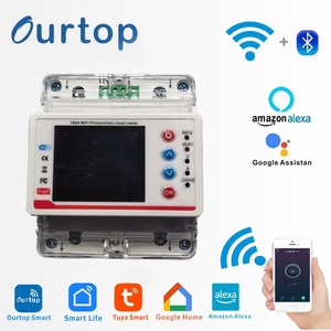 Fábrica atacado único medidor de energia inteligente 100a para casa inteligente controle remoto interruptor por voz app - Product Image 3