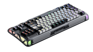 High-quality 80% Hollow RGB Hot-swappable Non-interfering <strong>Programmable</strong> Driver Software Three-mode Connected <strong>Mechanical</strong> <strong>Keyboard</strong> - Product Image 4