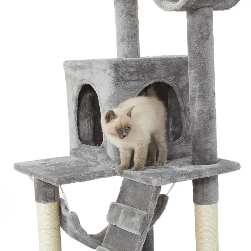 באיכות גבוהה ונמוכה מחיר זול מודרני בז 'יוקרה עץ חתול עץ לחיות מחמד