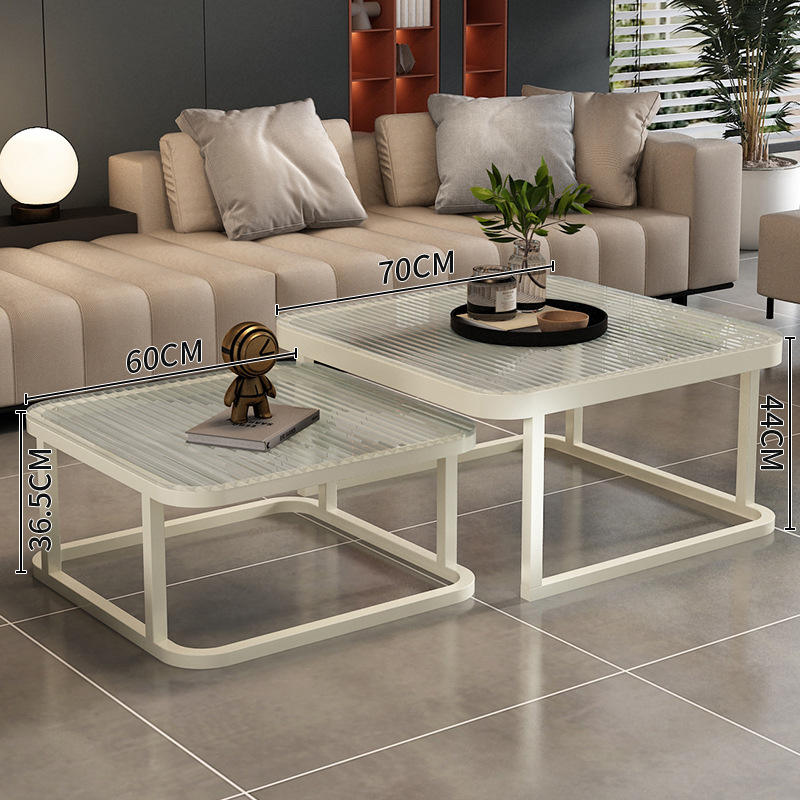 Cadre blanc : Verre fluorescent