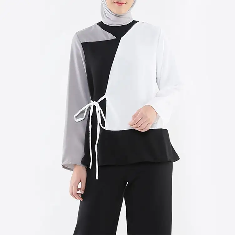 Nouvelle Arrivée Chemisier Dubaï Abaya Caftan Musulman Blouses Pour Femmes Tops