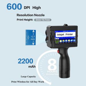 Mini Batch Code Tragbare Hand-Tinten strahl druckmaschine für schnell trocknende Batch-Codierer Ei Datum Verfalls nummer Datum TIJ - Product Image 5
