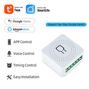 Умный Wi-Fi переключатель Tuya поддерживает двухстороннее управление, беспроводной прерыватель электрического переключателя, модуль мини-выключателя - Product Image 3