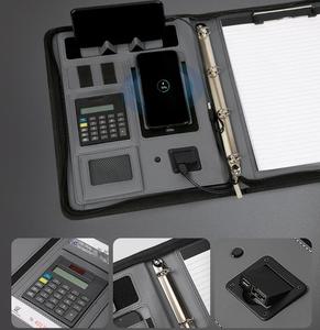 Multi-funzionale wireless di ricarica notebook con la calcolatrice creativo A4 affari di alimentazione notepad Notebook/Cartella - Product Image 6