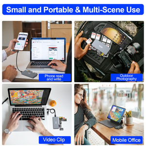 Lecteur de carte portable multi-ports XQD CF XD MS <span class=keywords><strong>SD</strong></span> TF avec transfert de données 10Gbps - Product Image 6