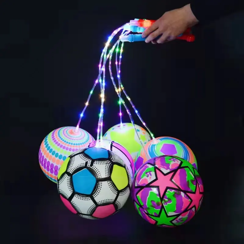factory direct led bouncing ball,led sticker ball,led floating ball for kids outdoor to play