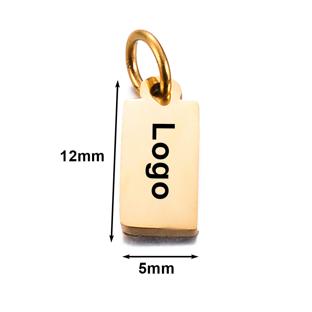 12x5mm rectangle 1 Gold