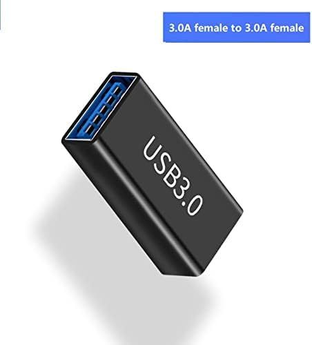 USB A Female to Female ---Black