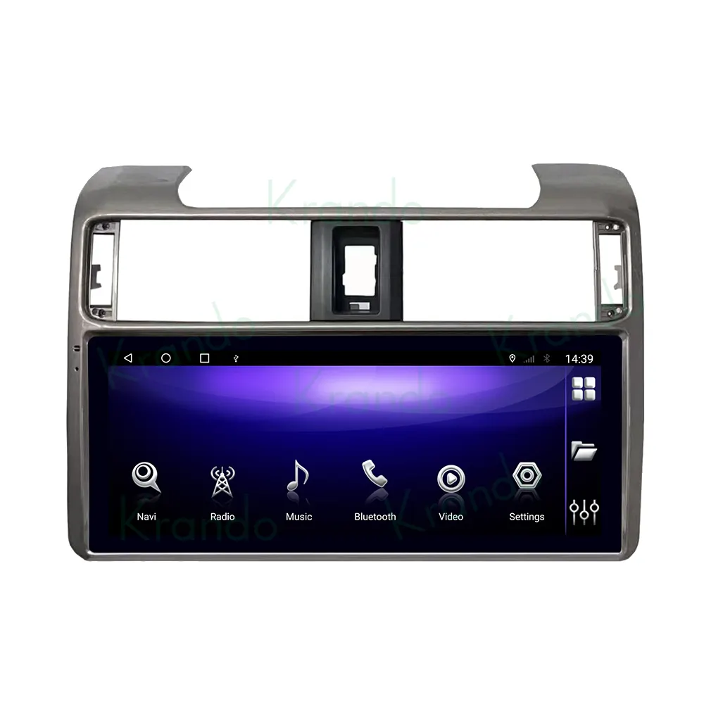 Krando coche Multimedia Android Autoradio navegación táctil completa reproductor GPS para Toyota 4Runner 2010 - 2022 inalámbrico CarPlay