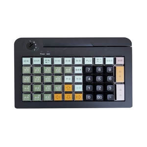 50 las llaves de membrana USB POS Teclado programable con MSR KB50M - Product Image 1