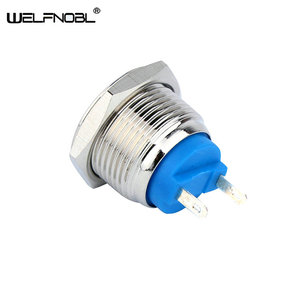 WELFNOBL 16mm Metal Push Button Switch 2 Pins No Light Momentary Waterproof Switch Self-latching Power Button Push Button - Product Image 2
