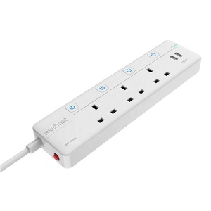 带<span class=keywords><strong>USB</strong></span>的独立按钮英国标准4插座扩展插座