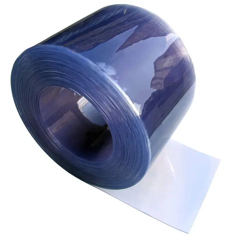 Film souple en Pvc Super clair, vinyle Transparent, rouleau de plastique givré au toucher Flexible pour rideau de bande en Pvc