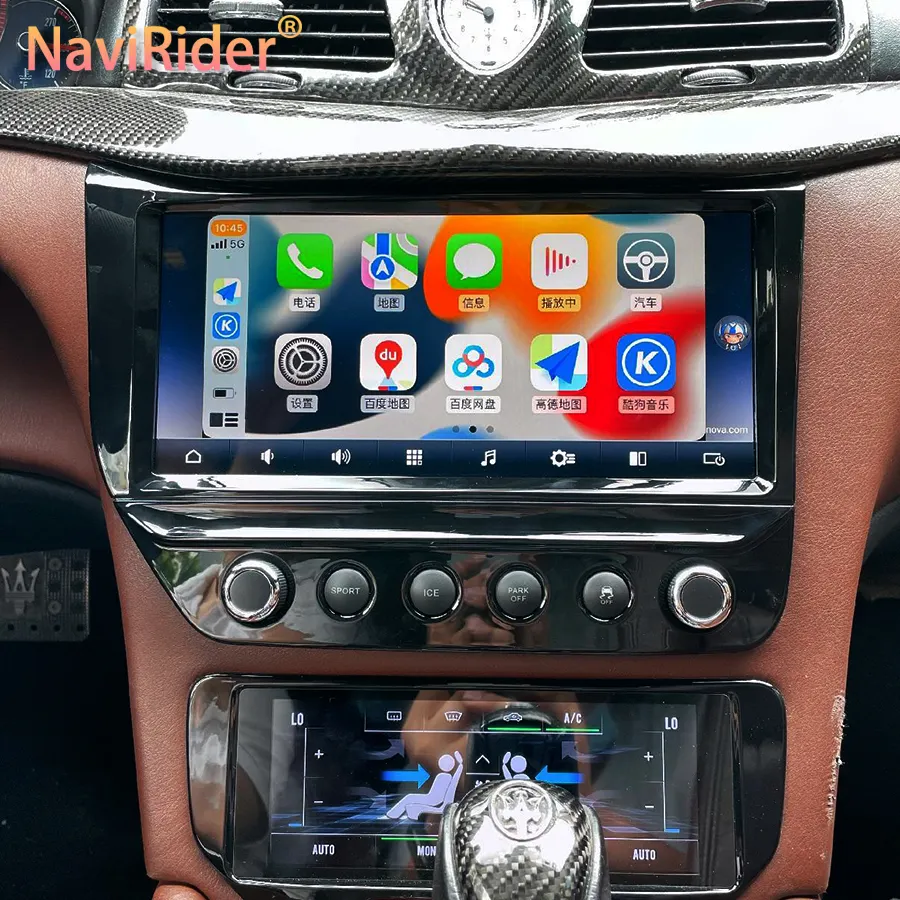 Écran Qled voiture Android 12 Radio GPS Navigation stéréo pour Maserati GranTurismo 2007-2015 Carplay lecteur vidéo multimédia 2DIN