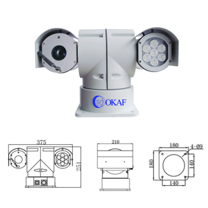 20x optik Zoom araç monte 2 yönlü ses IP 4G PTZ güvenlik PTZ kamera - Product Image 5