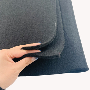 4mm 5mm Polyester đen trắng xám Polyester cảm thấy CuộN needled không dệt fabricket - Product Image 3