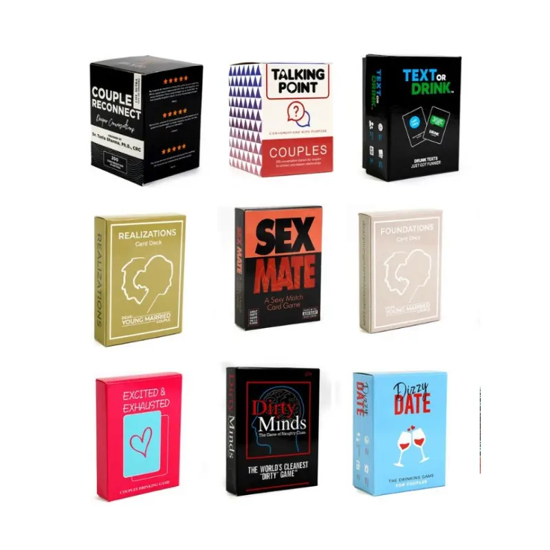 Vorspiel Ice Break Deep Talk Adult Sex Board Karte Konversation Intimität karten Scratch Date Night Decks für Paare Kartenspiele