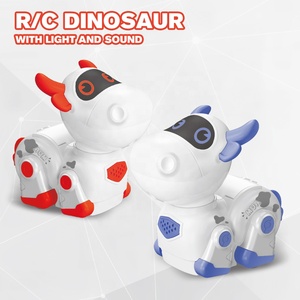Niedliche Cartoon Kuh Spielzeug Roboter Uhr Fernbedienung Rc Programmier roboter Spielzeug Go Ahead Funktion mit Licht und Ton