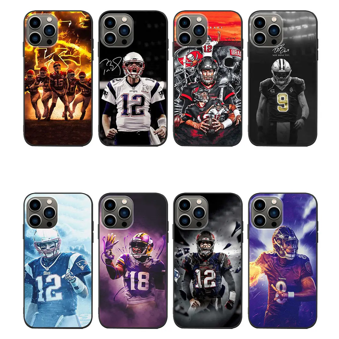 Softball Rugby Shell Cover Cell para Iphone 15 Case Tpu Protection Cover Funda para teléfono móvil 14 13 12 11 Pro Max 15pro 15plus Cell