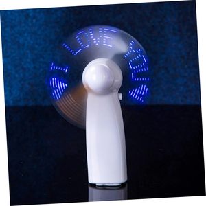 Mini portátil práctico Led mensaje personalizado batería ventilador programable Led pantalla ventilador eléctrico de mano