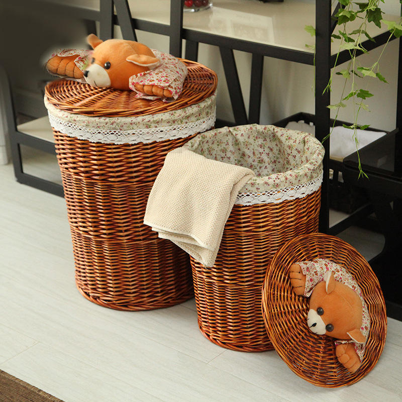 Floral brun-grande bouche 42 hauteur 52cm