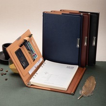 2023 Embossed Logo Office School A5 Leather HardCover <strong>Notebook</strong> <strong>With</strong> <strong>Round</strong> <strong>Corner</strong> Customizable Bulk Leather Bound Cover Custom - Product Image 4