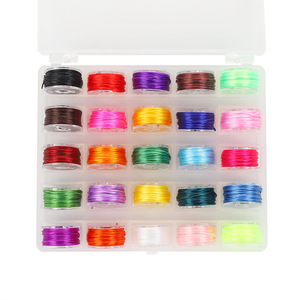 12.5*10*2.5CM Colored Elastic Strong Beading <strong>String</strong> Thread Flat, Crystal Multi Colored Stretchy <strong>String</strong> Cord DIY Jewelry Making - Product Image 5