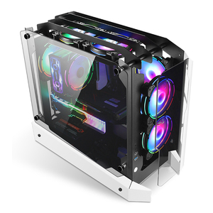 Gabinete de PC para juegos blanco de nuevo diseño Gabinete para juegos caja de torre de PC cajas y torres de computadora con ventilador unidad de sistema de juegos de PC - Product Image 2