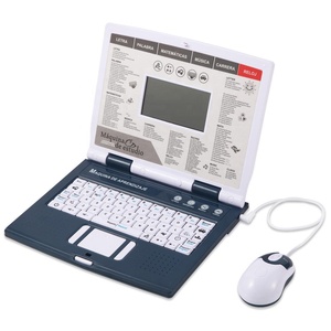 130 Funktionen Kinder Spanisch und Englisch Lernsprache Spielzeug Intelligente Kinder Laptop Lernmaschine mit Maus