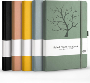 100-Sheet Leather Journal Custom Diary <strong>Notebook</strong> <strong>A5</strong> Lined Journal <strong>Notebook</strong> <strong>With</strong> <strong>Elastic</strong> Strap Pen Holder Memo - Product Image 1