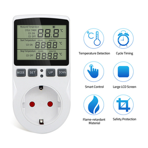 European Intelligent Digital LCD <strong>Display</strong> Multi-Function Temperature <strong>Controller</strong> Electrical <strong>Timer</strong> Switch