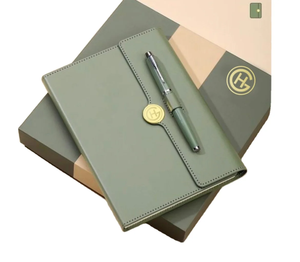 医生礼品医用红色b5皮革组合定制设计记事本笔记本待售日记笔记本和钢笔礼品套装
