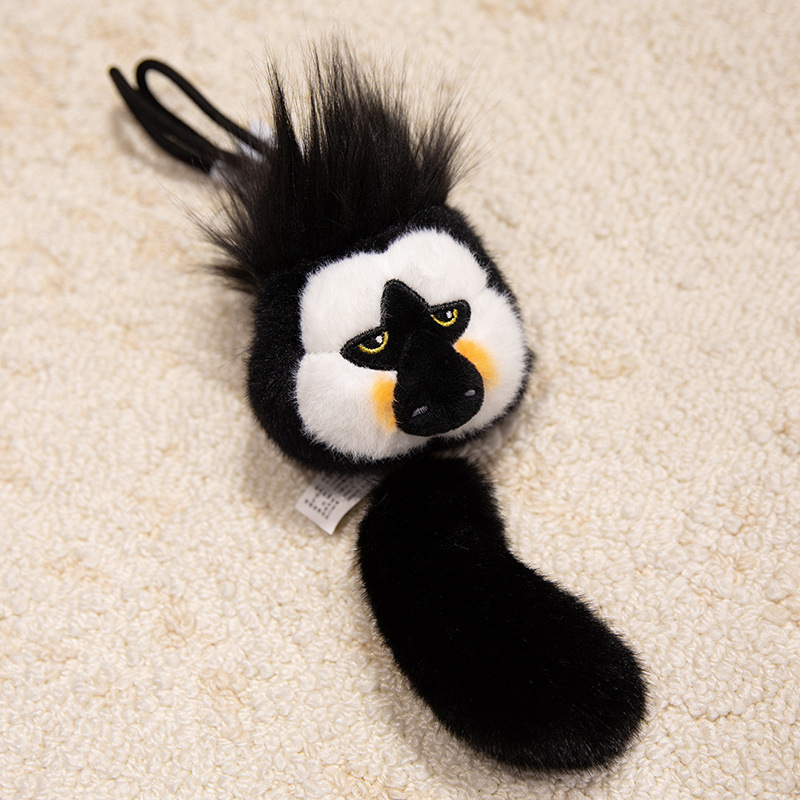 Du du yi la button-long hair white face monkey