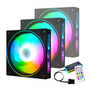 Niedriges MOQ Auf Lager Silent Computer gehäuse 120mm RGB-Prozessor Lüfter Kühler 12V LED-Licht Für CPU